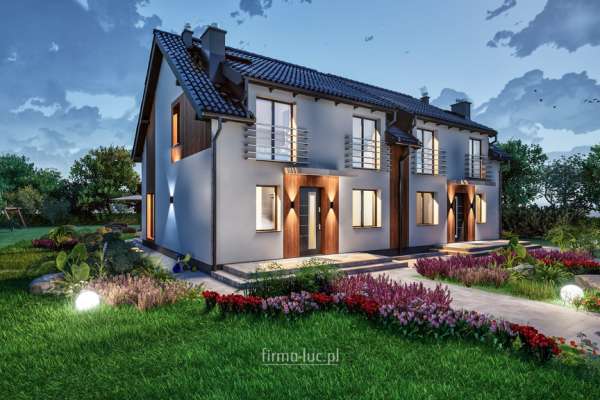 Nowoczerny i funkcjonalny bliźniak w Łagodzinie