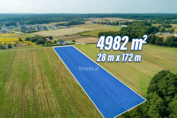 Duża działka w Chwalęcicach - Powierzchnia 0,5 HA.